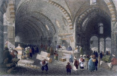 Great Avenue i Tchartchi, ca. 1850 (farget akvatint) av William Henry Bartlett