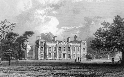 Hill Hall, nær Epping, Essex, gravert av Samuel Lacey, 1831 av William Henry Bartlett