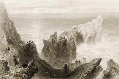 Kenbaan Castle, nær Ballycastle, County Antrim, Nord-Irland, fra 