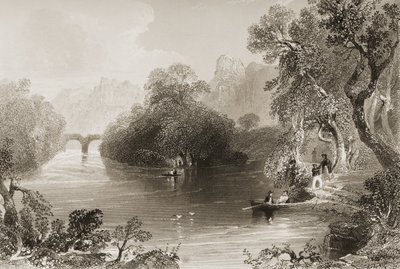 Killarney, Old Weir Bridge, County Killarney, Irland, fra 