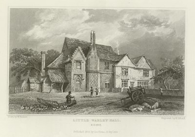 Little Warley Hall, Essex av William Henry Bartlett