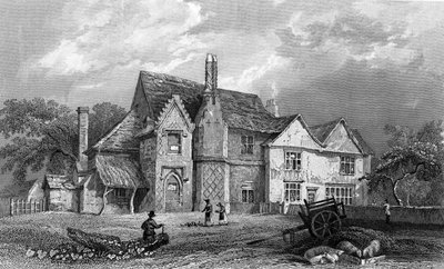 Little Warley Hall, Essex, gravert av Henry Adlard, 1833 (gravering) av William Henry Bartlett