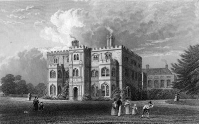 Marks Hall, Coggeshall, Essex, gravert av John Carr Armytage, 1833 av William Henry Bartlett