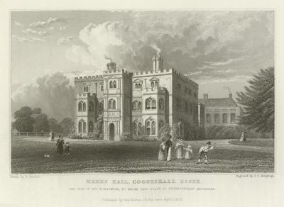 Marks Hall, Coggeshall, Essex, setet til fru Honeywood av William Henry Bartlett