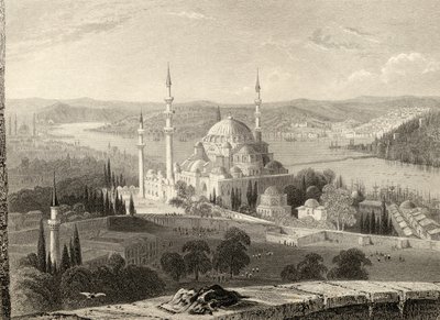 Moskeen og graven til Suleiman, fra Seraskier