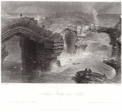 Naturlige broer nær Kilkee av William Henry Bartlett