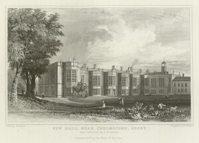 New Hall, nær Chelmsford, Essex, nå okkupert som et nonnekloster av William Henry Bartlett