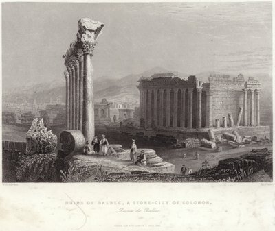 Ruinene av Balbec av William Henry Bartlett