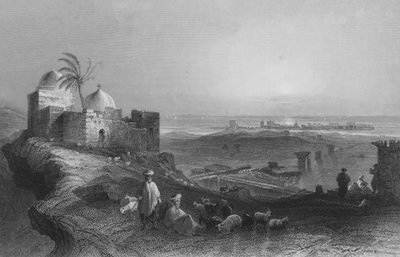 Tyre, fra fastlandet av William Henry Bartlett