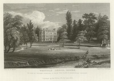Writtle Lodge, Essex, setet til Vicesimus Knox, Esquire av William Henry Bartlett