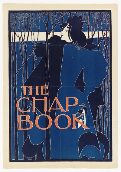 Den blå dame, plakat for Kapittelboken av William Henry Bradley