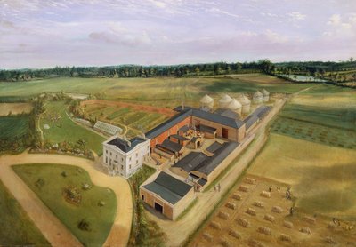 Tiptree Hall and Farm, Essex, ca. 1850-60 av William Henry Browne