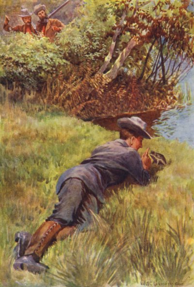 Illustrasjon for The Gorilla Hunters av RM Ballantyne av William Henry Charles Groome