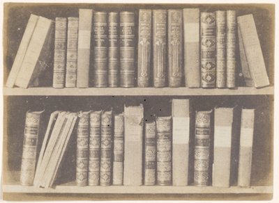A Scene in a Library, plate VIII fra Pencil of Nature av William Henry Fox Talbot