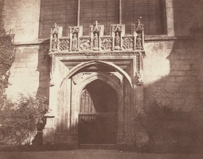 An Ancient Door, Magdalen College, Oxford av William Henry Fox Talbot