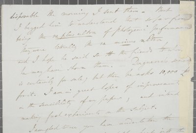 Signert brev fra William Henry Fox Talbot til James David Forbes, 1839 av William Henry Fox Talbot