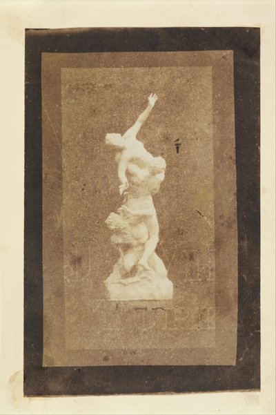 Statuette av The Rape of the Sabines (Brewsters kopi av et Talbot-trykk) av William Henry Fox Talbot