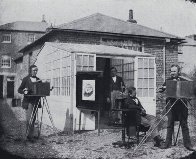 Talbots studio i Reading (s/hv-bilde) av William Henry Fox Talbot