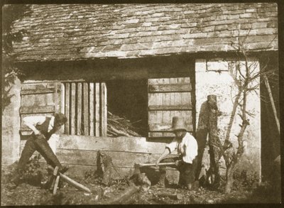 The Woodcutters, 1845 (saltpapirtrykk fra kalotype negativ) av William Henry Fox Talbot