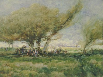 En sigøynerleir, n.d. av William Henry Holmes
