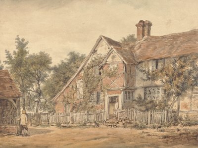 Et gårdshus av William Henry Hunt