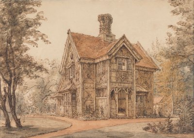 En hytte på Cassiobury av William Henry Hunt