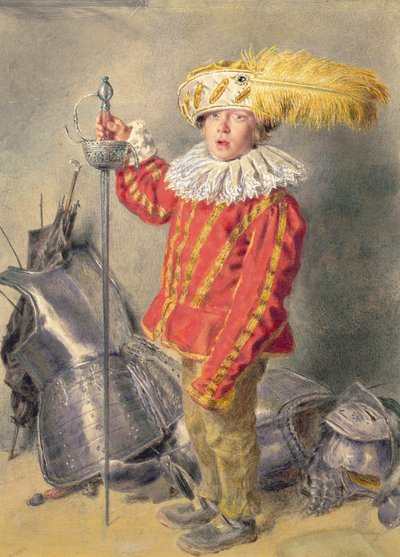 En kriger dristig av William Henry Hunt