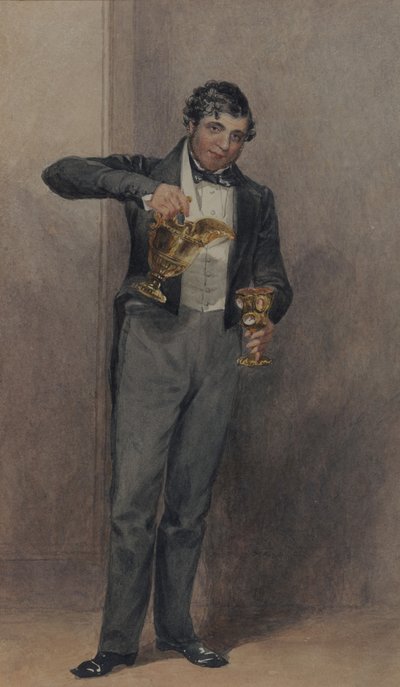 Butler, ca. 1827 (akvarell på papir) av William Henry Hunt