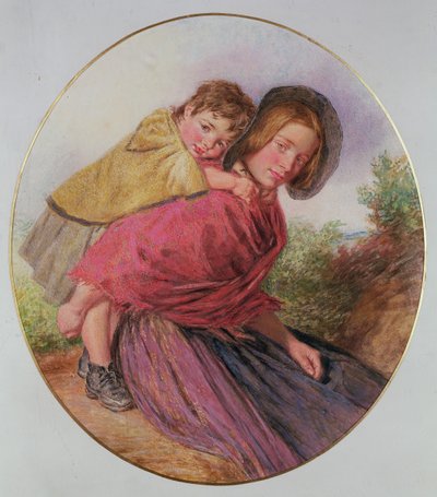 Mor og barn av William Henry Hunt