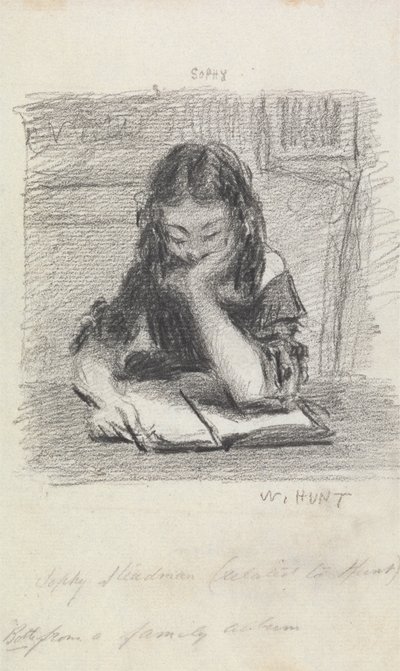 Sophy Steadman-lesing av William Henry Hunt