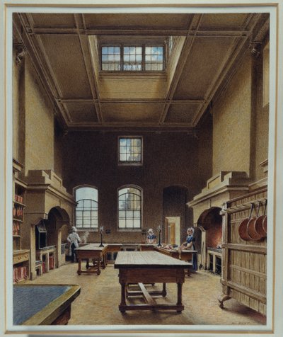 The Kitchen at Chatsworth, ca. 1830 (akvarell på papir) av William Henry Hunt