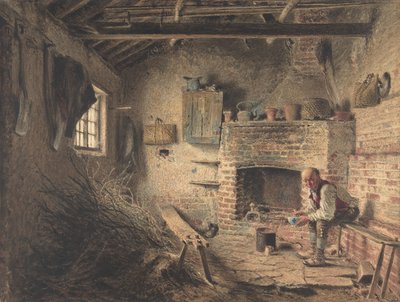 Vedhoggerens frokost Kvistsamlerens måltid, ca. 1832-34. av William Henry Hunt