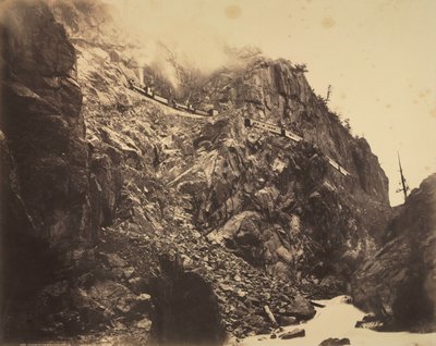 Canyon of the Rio las Animas, ca. 1882-1886. av William Henry Jackson