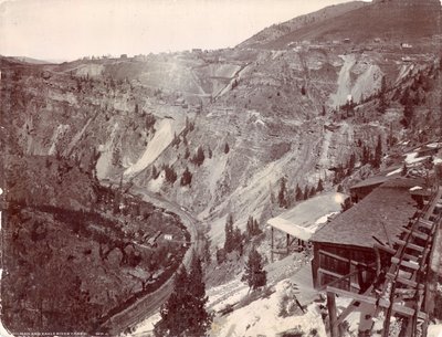 Gilman og Eagle River Canyon, ca. 1880-90 av William Henry Jackson