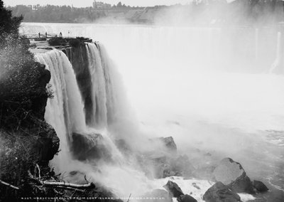 Horseshoe Falls fra Goat Island, Niagara, ca. 1880-97 av William Henry Jackson