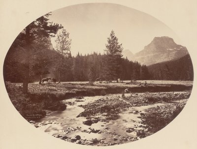 Palace Butte Park, Gallatin-fjellene, Montana-territoriet av William Henry Jackson