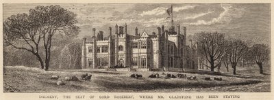 Dalmeny, setet til Lord Rosebery, der Mr Gladstone har oppholdt seg av William Henry James Boot