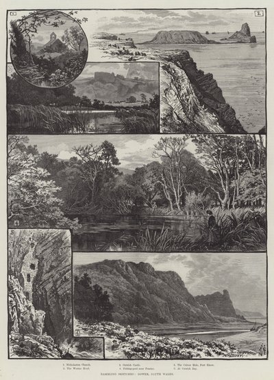 Vandrende skisser, Gower, Sør-Wales av William Henry James Boot