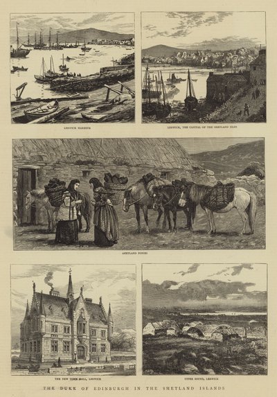 Hertugen av Edinburgh på Shetlandsøyene av William Henry James Boot