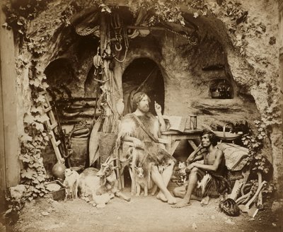 Robinson Crusoe, ca. 1856 (albumin sølvtrykk fra glassnegativ) av William Henry Lake Price