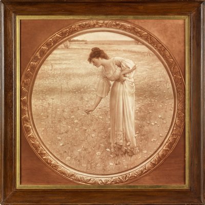 Flowers of the Field (fotografisk reproduksjon trykt i sepia) av William Henry Margetson