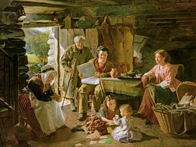 Hytte interiør av William Henry Midwood