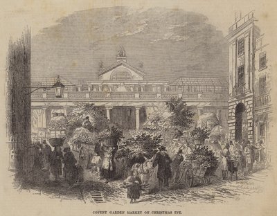 Covent Garden Market på julaften av William Henry Pike