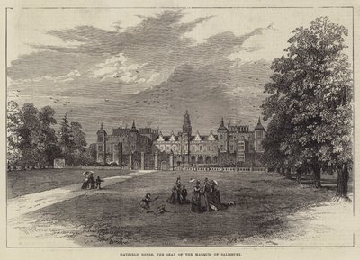 Hatfield House, setet til markisen av Salisbury av William Henry Pike
