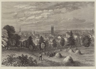 Møte i Royal Agricultural Society i Taunton, General View of Taunton, fra Belmont av William Henry Pike