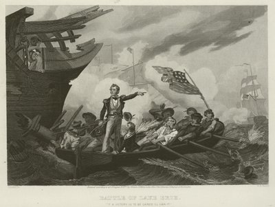 Slaget ved Lake Erie, 1813 av William Henry Powell
