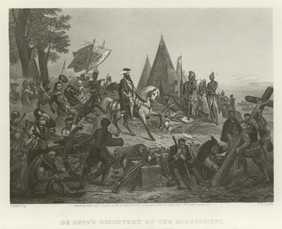 De Sotos oppdagelse av Mississippi av William Henry Powell