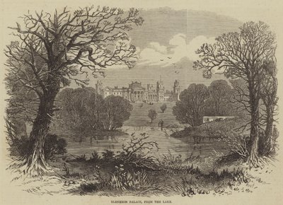 Blenheim Palace, fra innsjøen av William Henry Prior
