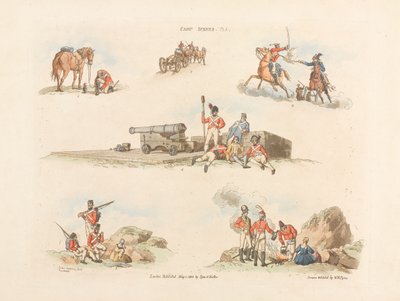 ?Leirscener?, 1803 av William Henry Pyne