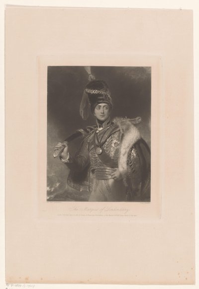 Portrett av Charles William Vane kledd som Charles William Stewart The Marquess of Londonderry (tittel på objekt) av William Henry Simmons